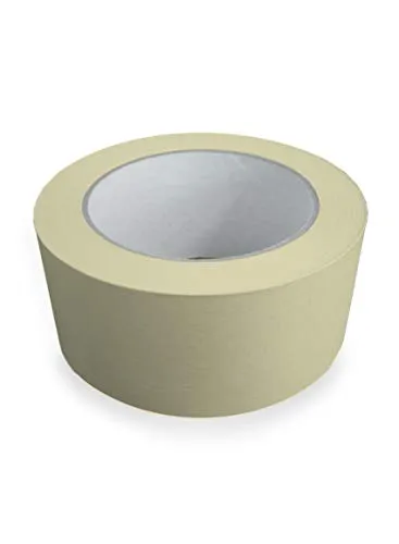 Handelskönig 24 x Feinkrepp (Karton) 50 mm x 50 m Malerkrepp Flachkrepp Klebeband Kreppband zum Abkleben bei Malerarbeiten