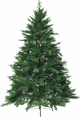 VIVANNO Künstlicher Weihnachtsbaum NORDMANN Rund - 180 cm Grün - Künstlicher Weihnachtsbaum aus hochwertigem PE mit natürlicher Optik und biegbaren Ästen. Ideal für Allergiker, stressfreier Aufbau und langlebig - kein Nadeln mehr!