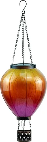 LED XL Solar Laterne Heißluftballon – Garten Dekoration in gelb von Northpoint