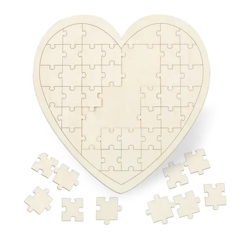Herzpuzzle hochzeit Blanko-Puzzle Herz Wunschpuzzle 49 Teile 390 g Herzpuzzle