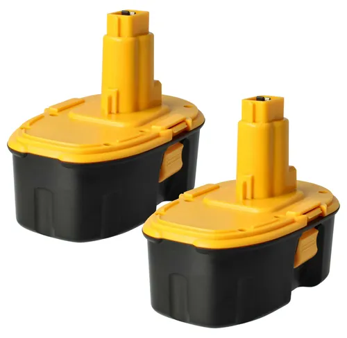 vhbw 2x Akku kompatibel mit Dewalt DW057K, DW057N, DW057K-2, DW056K-2, DW056N, DW056KS, DW059B, DW059 Werkzeug (4000 mAh, NiMH, 18 V)