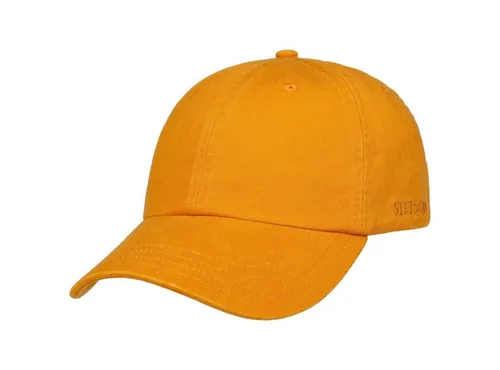 Stetson Baseball Cap (1-St) Basecap Metallschnalle in orange von Stetson