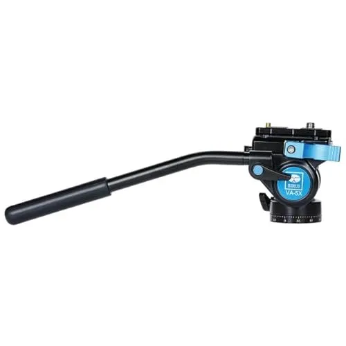 Sirui VA-5X Fluid-Videoneigekopf - Zubehör für Stative, leichter Fluid Videoneiger für geschmeidige Videoaufnahmen und präzise Steuerung