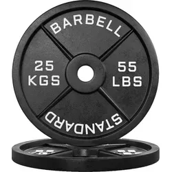 Atletica Iron Plates 2 x 25 kg - Hantelscheiben aus Gusseisen mit rostresistenter Lackierung, ideal für dein Home Gym. Hohe Kapazität und zeitloses Design für effizientes Krafttraining.