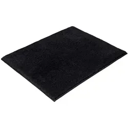 Vossen Badematte Timeless, 100% Polyacryl schwarz 50 x 60 cm - Badteppich aus 100% Polyacryl, pflegeleicht und stilvoll in schwarz, ideal für ein modernes Badezimmer.