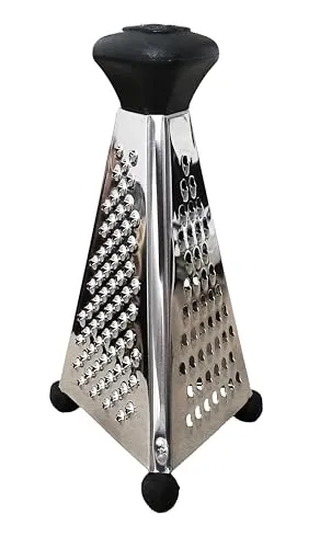 ECO Mini DREIKANTREIBE aus Edelstahl mit 3 Reibflächen 12cm Turmreibe Küchenreibe Gemüsereibe Nussreibe Multireibe Reibe 32