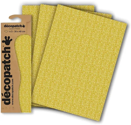 CLAIREFONTAINE Bastelkartonpapier Clairefontaine Decopatch Décopatch C862C Papier, Mehrfarbig