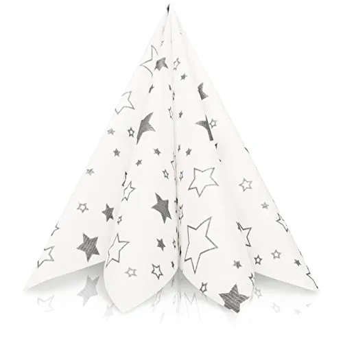 Stoffservietten Silber von GRUBly