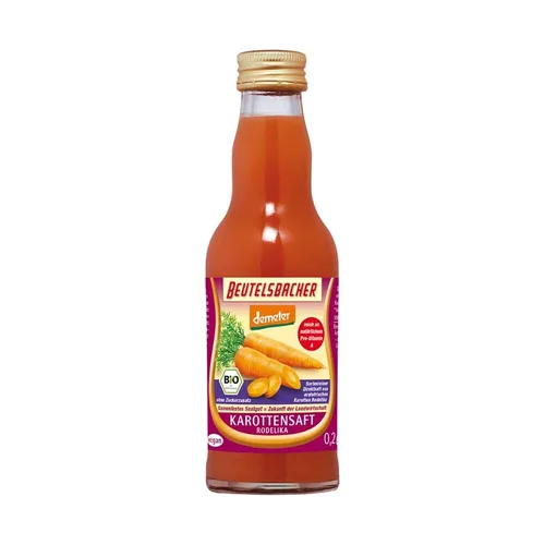 Karottensaft DEMETER 0,2l inkl. 15 Cent Pfand | BEUTELSBACHER