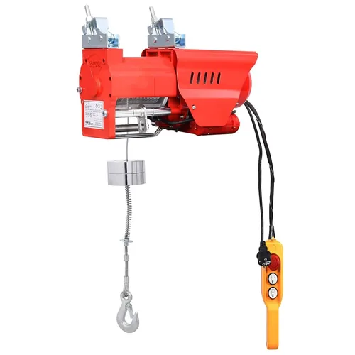 vidaXL Elektrisches Hebezeug 300/600 kg - Hochgeschwindigkeit 1300 W - Sonstiges Elektrowerkzeug mit hoher Hebegeschwindigkeit von bis zu 15 m/min für effizientes Arbeiten. Ideal für Garagen und Lagerhäuser, ausgestattet mit Sicherheitsfunktionen wie Not-Aus und automatischer Bremse.
