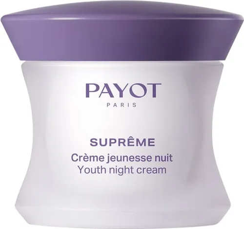 Payot Suprême Jugend-Nachtcreme 50 ml - Nachtpflege mit Anti-Aging-Effekt, die die Haut über Nacht regeneriert und ihr ein jugendliches Strahlen verleiht. Ideal für alle Hauttypen und vegan.