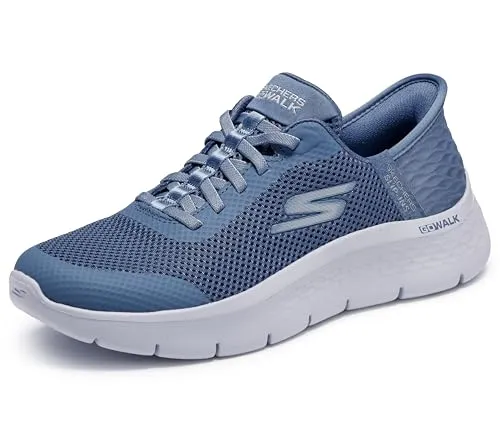 Skechers GO Walk Flex Damen-Sneaker - Damen-Sneaker mit Hands Free Slip-Ins für einfachen Einstieg und exklusivem Fersenkissen für sicheren Halt. Ideal für Komfort und Bequemlichkeit im Alltag.