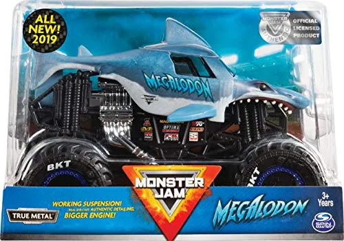 Monster Jam Original Trucks 1:24 - Detailgetreue Miniaturfahrzeuge - Miniatur Motorfahrzeug-Modelle mit authentischen Features und voll-funktionsfähiger Federung für spektakuläre Stunts. Ideal für Sammler und Kinder ab 3 Jahren.