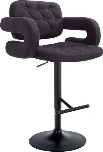 Deluke Barhocker Schwarz, höhenverstellbar, 62x103x55 cm