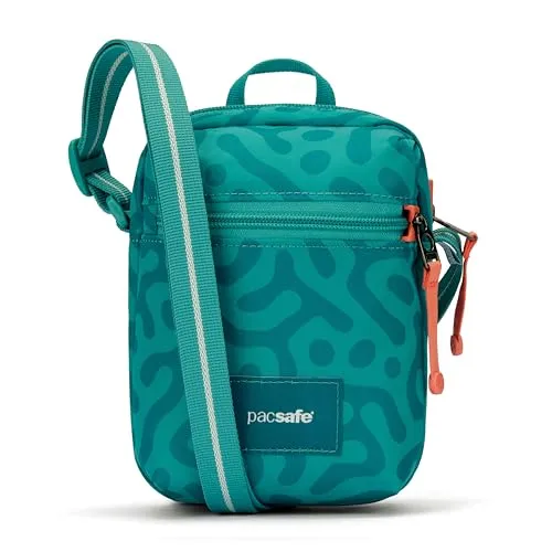 Pacsafe Go Anti-Diebstahl-Micro-Umhängetasche, Unisex, Medium - Sichere Micro-Umhängetasche mit Anti-Diebstahl-Design und RFID-Blockiertasche. Kompakt, leicht und ideal für Reisen oder den Alltag. Maße: 17,5 x 12,4 x 8,1 cm.