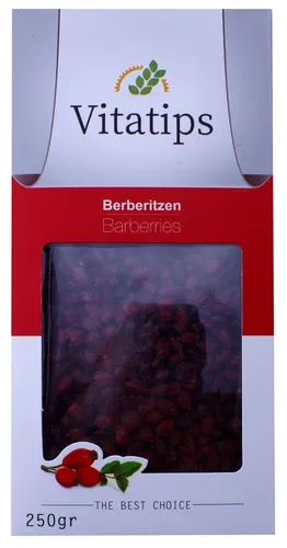 Berberitze getrocknet 250g Sauerdorn Essigbeere Musli Snack Kochen Backen زرشک