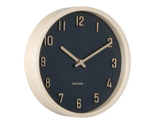 Karlsson Wanduhr Nervadura Rund Holz Schwarz (22cm) - Elegante Wanduhr von KARLSSON mit innovativem Design. Diese 22 cm große Uhr vereint Ästhetik und Funktionalität und bringt einen modernen Akzent in jeden Raum.