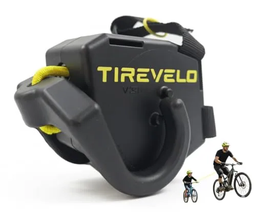 TIREVELO Fahrradzieher, Version 3 - Abschleppsystem für Kinder und Erwachsene - Zubehör für Kinderfahrräder, sekundenschnelle Montage und hohe Zuggrenze von 90 kg, ideal für stressfreies Ziehen von Kindern beim Radfahren.