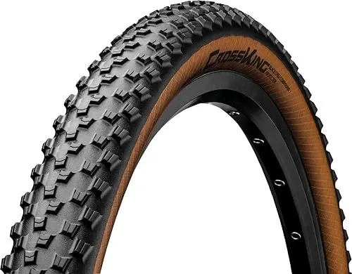 Continental MTB Reifen Cross King 2.2 ProTection Bernstein Edition - Fahrradreifen mit optimalem Grip und Pannenschutz, ideal für Wettkampf und Trails. Schlauchlos-Technologie für bessere Traktion und weniger Pannenrisiko.