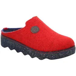 Rohde Damen Hausschuhe Pantoffeln Foggia 6120 - Rot, Größe 39 EU - Bequeme Hausschuhe aus Softfilz mit herausnehmbarer Innensohle für individuellen Komfort. Ideal für entspannte Stunden zu Hause - perfekte Wärme und rutschfeste Sohle für Sicherheit.