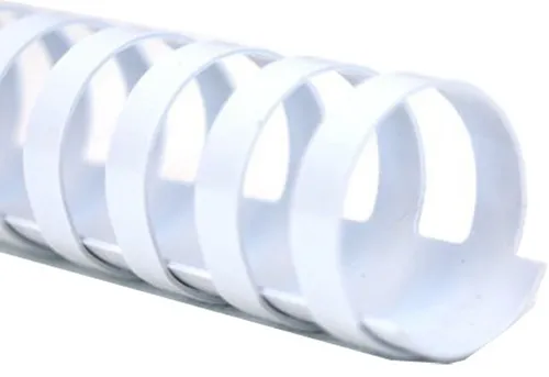 GBC Plastikbinderücken CombBind - DIN A4, 28 mm, weiß, glänzend mit UV-Schutz, ideal für bis zu 240 Blatt, 50 Stück im Set