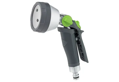 GEKA® plus Multibrause 3S - Aluminium mit Metal Steck-Anschluss - Bewässerung mit 3 Sprühbildern, ideal für Pflanzflächen und Reinigungsaufgaben. Ergonomisches Design mit Softgrip für ermüdungsfreies Arbeiten.