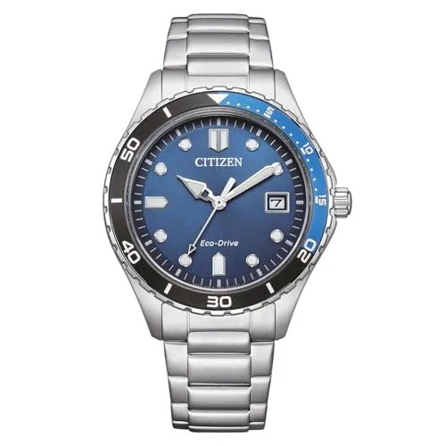 Citizen Sport AW1821-89L - Sportliche Damenuhr - Uhren - Sportliche Damenuhr mit Eco-Drive Lichtantrieb für nachhaltige Energie. Wasserdicht bis 10 bar, Edelstahlgehäuse und illuminiertes Zifferblatt.