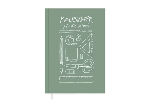 Eine der Guten Verlag Lehrerkalender Lehrerplaner 2026 2027 - A4, mint grün, 1 Doppelseite / Woche, Schuljahr 26/27, 224 S. Softcover, klimaneutral