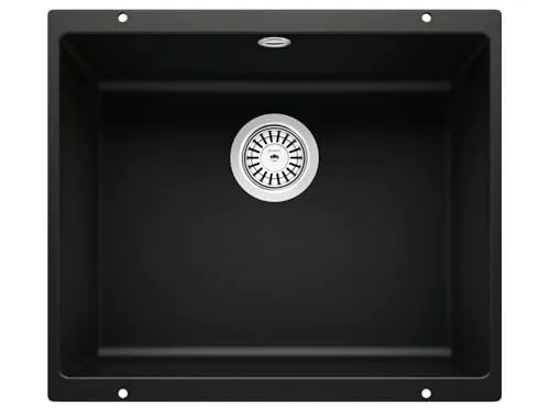 BLANCO ROTAN 500-U SILGRANIT schwarz - Sanitäranlagen & Zubehör – Hochwertige Küchenspüle mit antibakterieller, pflegeleichter Oberfläche und hitzebeständigem Silgranit für eine hygienische Zubereitung von Lebensmitteln.