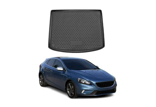 Kofferraummatte Kofferraumwanne für Volvo V40 (2012-2019) - Fußmatten & Laderaumwannen, wasserfest und hitzebeständig, idealer Schutz für den Kofferraum Ihres Volvo V40.