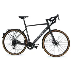 CHILLIZ Gravelbike 28 Zoll GL.08 schwarz-matt - 16 Gänge mit Scheibenbremsen - Das CHILLIZ GL.08 überzeugt mit 16 Gängen und einem leichten Aluminiumrahmen für angenehmes Fahren. Ideal für den täglichen Einsatz und ausgestattet mit Schutzblechen für optimalen Komfort.