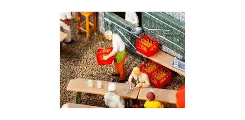 Faller 180996 4 Getränkekisten mit Saftflaschen H0 neu OVP