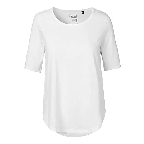Neutral - Damen Halbarm Shirt / White, M