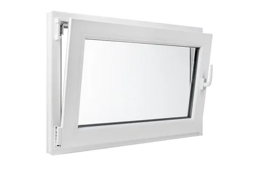 BRAVO Kunststofffenster Kunststoff Fenster Dreh/Kipp 90x60cm Anschlagrichtung Links mit Griff, (1 St)