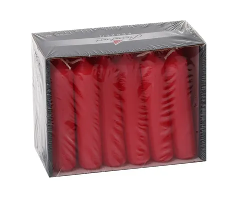 Steinhart Adventskerze Pyramidenkerzen Rot, 18 Stück - Wachskerzen für festliche Adventsdekoration, 100% Paraffin-Wachs, mit 2 Stunden Brenndauer, ideal für Pyramiden und Weihnachtsbäume.