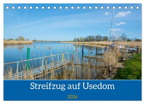 CALVENDO Wandkalender Streifzug auf Usedom (Tischkalender 2026 DIN A5 quer), CALVENDO Monats