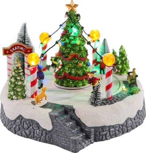 Spetebo LED Weihnachts Dorf