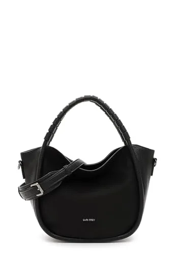 SURI FREY Handtasche SFY Dolly Handbag - Elegante Handtasche mit samtartiger Vorderseite, geräumigem Hauptfach und abnehmbarem Schulterriemen – ideal für stilvolle Alltagslooks.