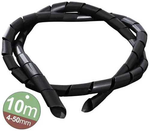 Quadrios 2111C145 2111C145 Spiralschlauch 4 bis 50mm Schwarz 1 Set
