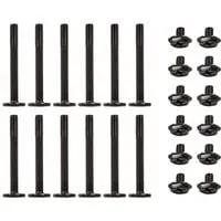 Set Radiatorschrauben M3x30mm / M3x5mm, Schrauben-Set schwarz, 24-teilig