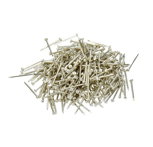 efco creative Stecknadeln Stecknadeln, Eisen, 10 mm, 50 g ~ 1.200 Stk., vernickelt, 1 St.