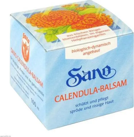 Sano Calendula-Balsam pflegt und schützt spröde und rissige Haut, 100 ml Creme