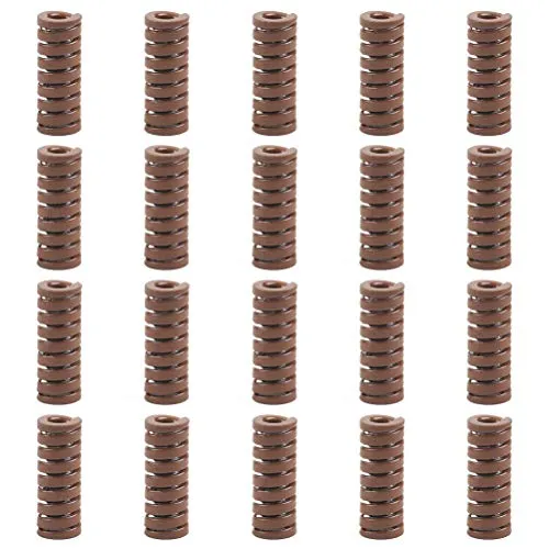 20Pcs Druckfedern Sortiment|Zugfedern 8 * 20mm Ø4mm |Spiralfedern |Metallfedern| Super Schwerlast Dunkelbraun Bett Federn| Kompressionsfedern für 3D Drucker Motherboard