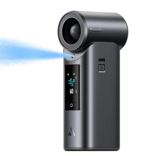 Aecooly Cold Air Ultra Handventilator mit Kühlnebel, 7000 mAh, 70k RPM, Grau