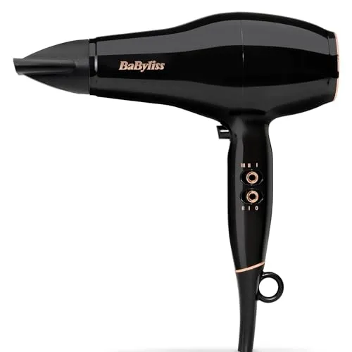 BaByliss Haartrockner Pro Power 2300W - Professioneller Haartrockner mit starkem 2300W AC-Motor für ultraschnelles Trocknen und Anti-Frizz Ionen-Technologie für glänzendes Haar – ideal für individuelles Styling.