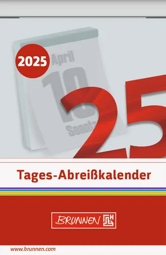 Brunnen Abreißkalender 10 703 03 005 Tagesabreißkalender 54x80 mm 2025