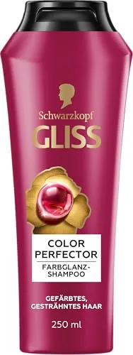 Gliss Shampoo Damen Color Perfector (250 ml) Farbschutz für gefärbtes Haar | Schwarzkopf Color Shampoo mit Hyaloron-Komplex & Cranberry Extrakt, Haarshampoo für coloriertes und gefärbtes Haar