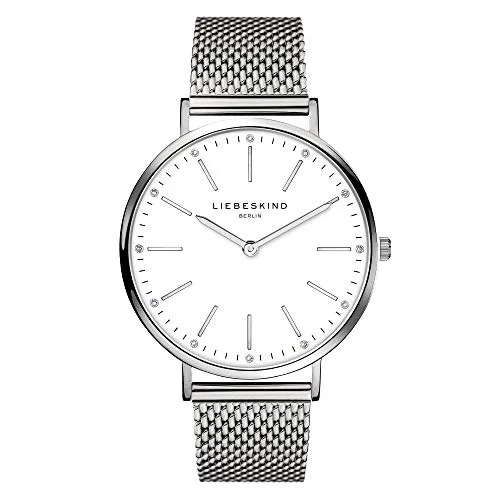 Liebeskind Damen Uhr, Modern, Silber, 38 mm - Elegante Damenuhr von Liebeskind Berlin aus hochwertigem Edelstahl, mit Easy-Change-System für einfachen Bandwechsel und 5 ATM Wasserdichtigkeit – ideal für stilbewusste Frauen.