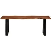 vidaXL Couchtisch Honigbraun 110x55 cm aus massivem Akazienholz - Eleganter Couchtisch aus robustem Akazienholz mit einzigartiger Baumkante, ideal für stilvolle Wohnzimmer. Jedes Stück ist ein Unikat!