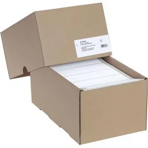 Herma Endlosetiketten 8293, 1-bahnig, perforiert, 6000 Stück - Papier - Selbstklebende Endlosetiketten mit praktischer Perforation für störungsfreien Lauf und beste Bedruckeigenschaften, ideal für Nadeldrucker.